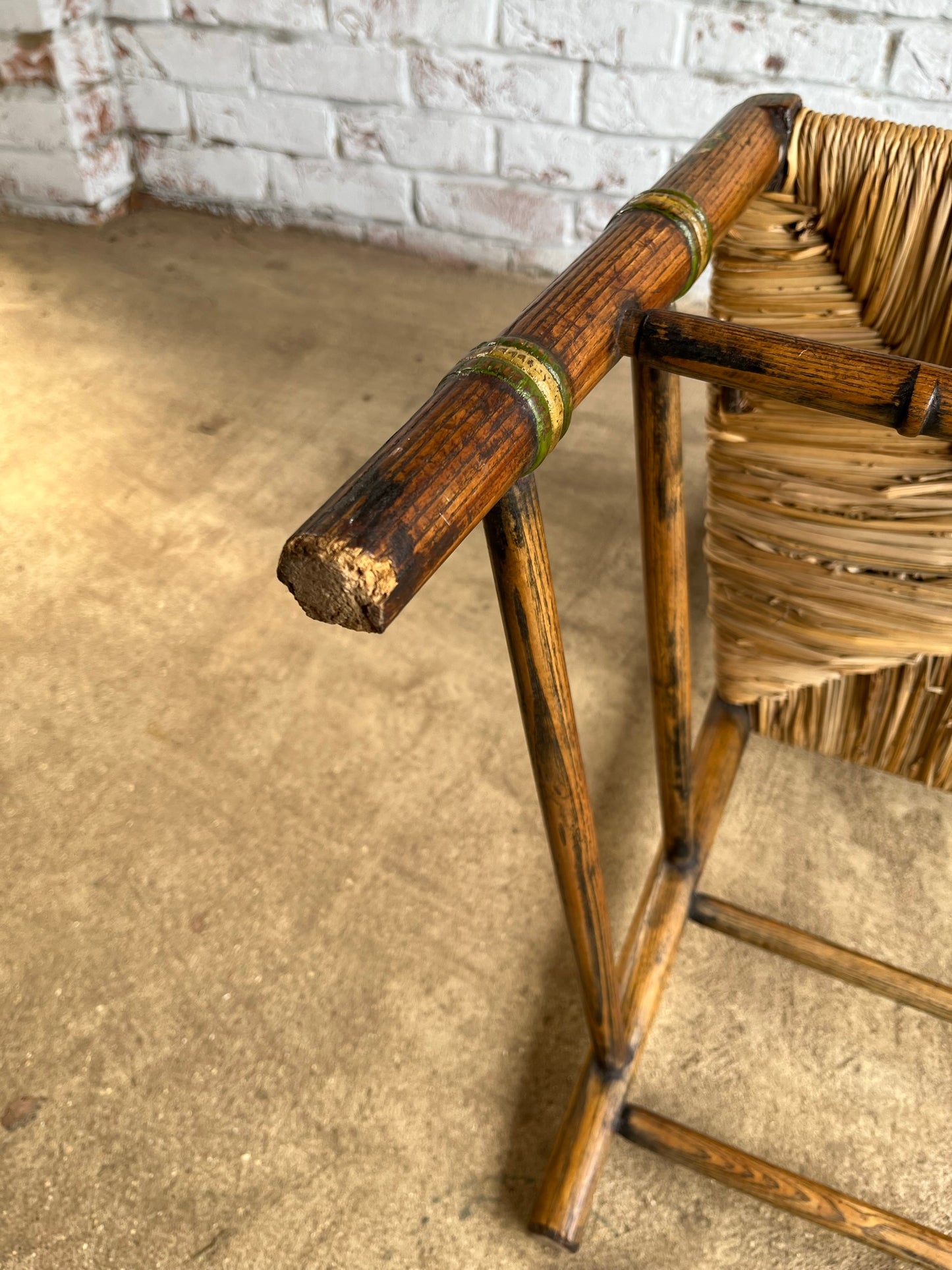 Painted early 19th century Sussex chair.