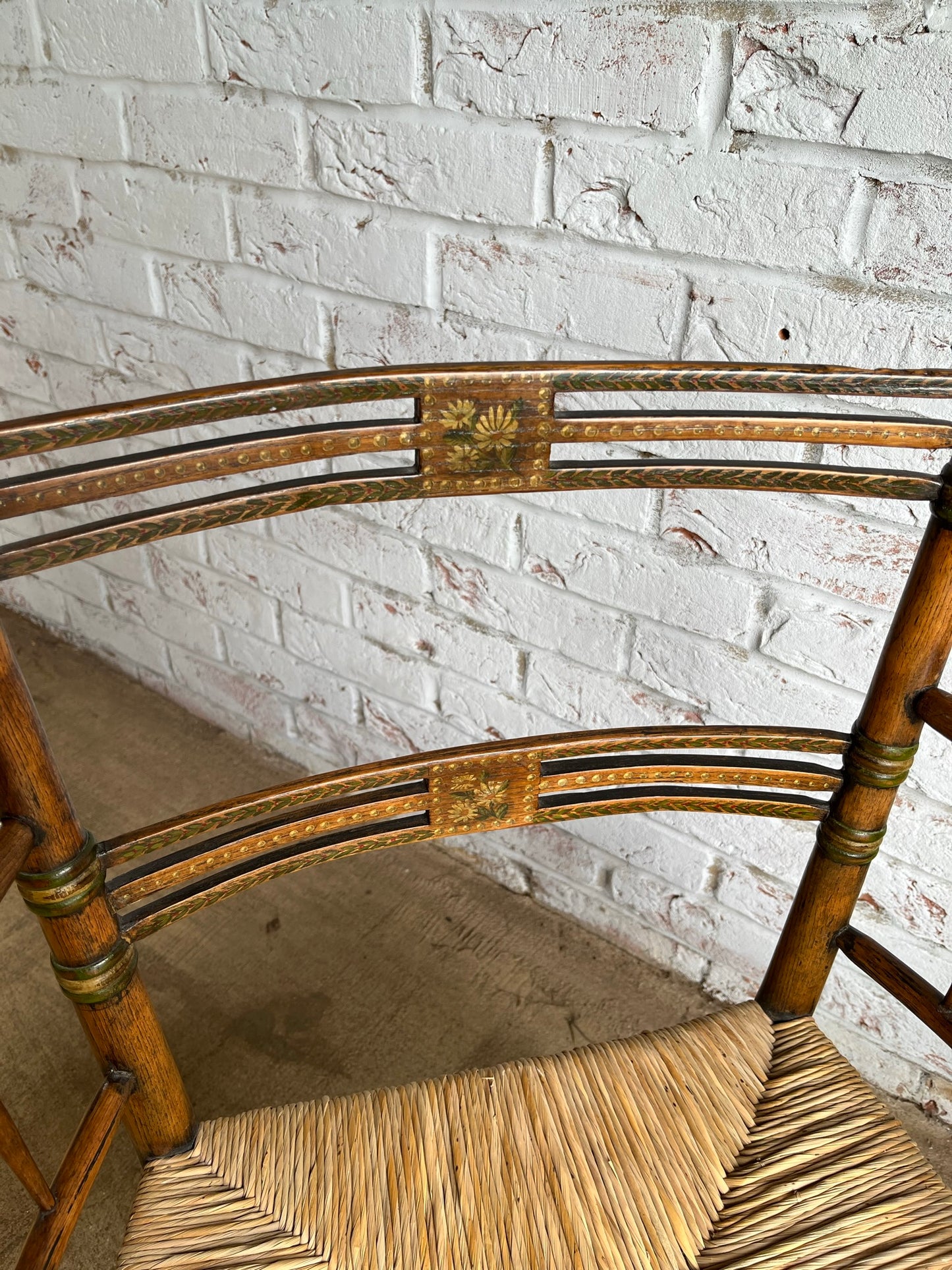 Painted early 19th century Sussex chair.