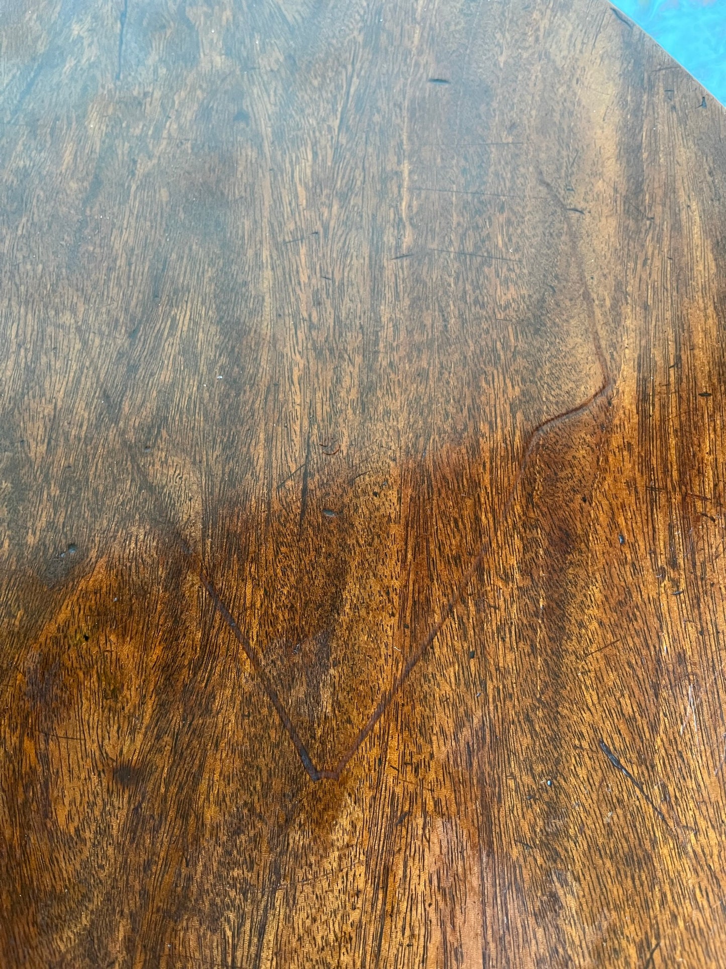 George III mahogany tilt top tripod table.