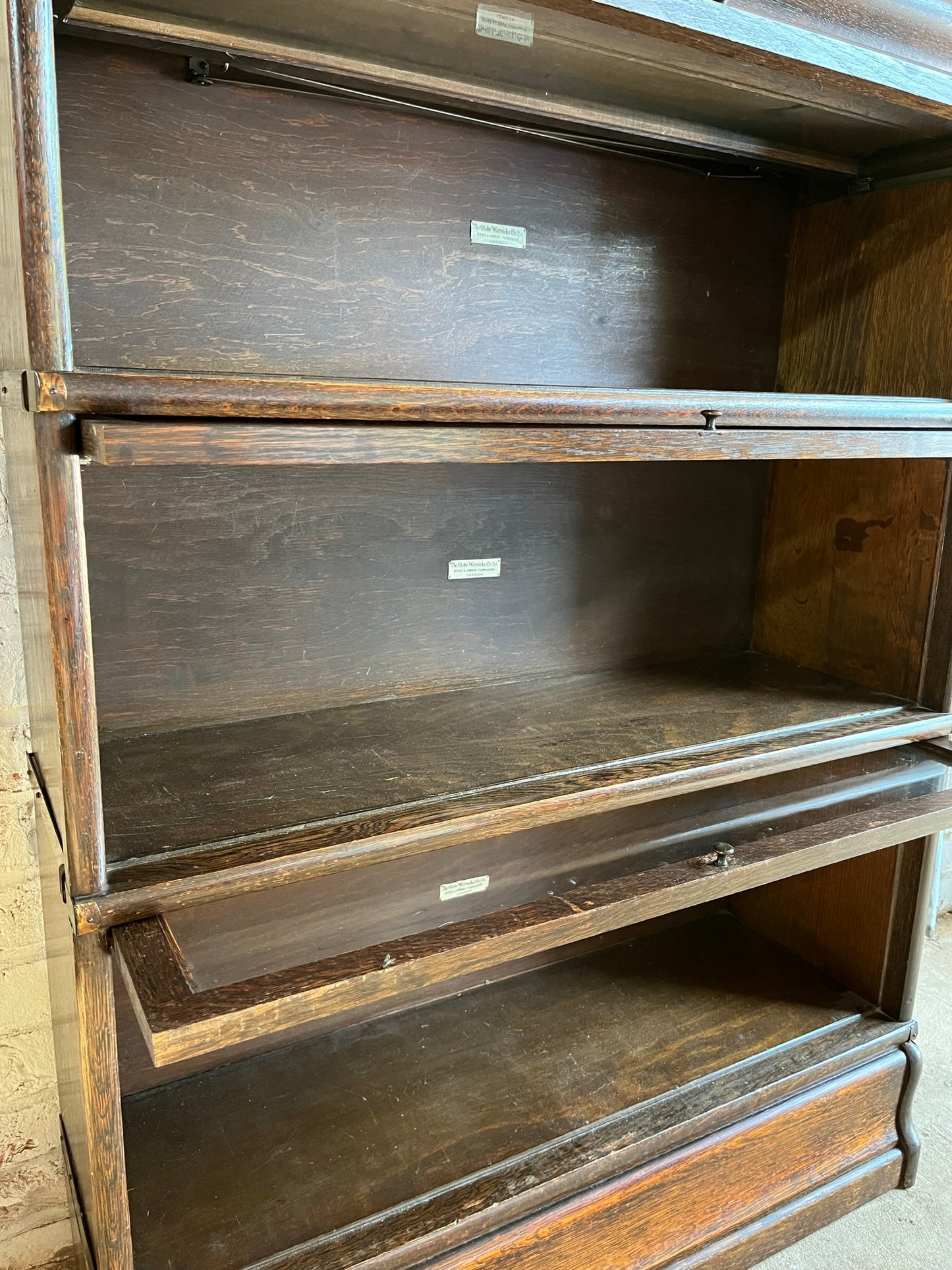 Globe Wernicke stacking barristers bookcase.