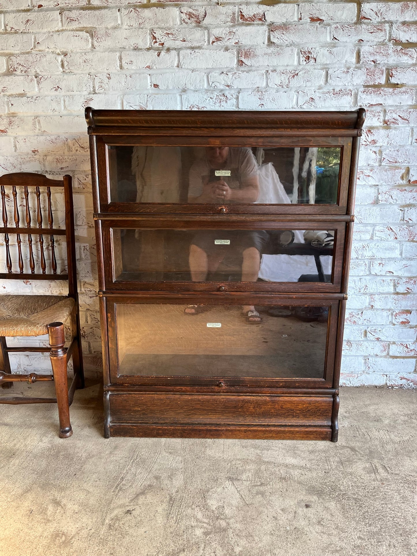 Globe Wernicke stacking barristers bookcase.
