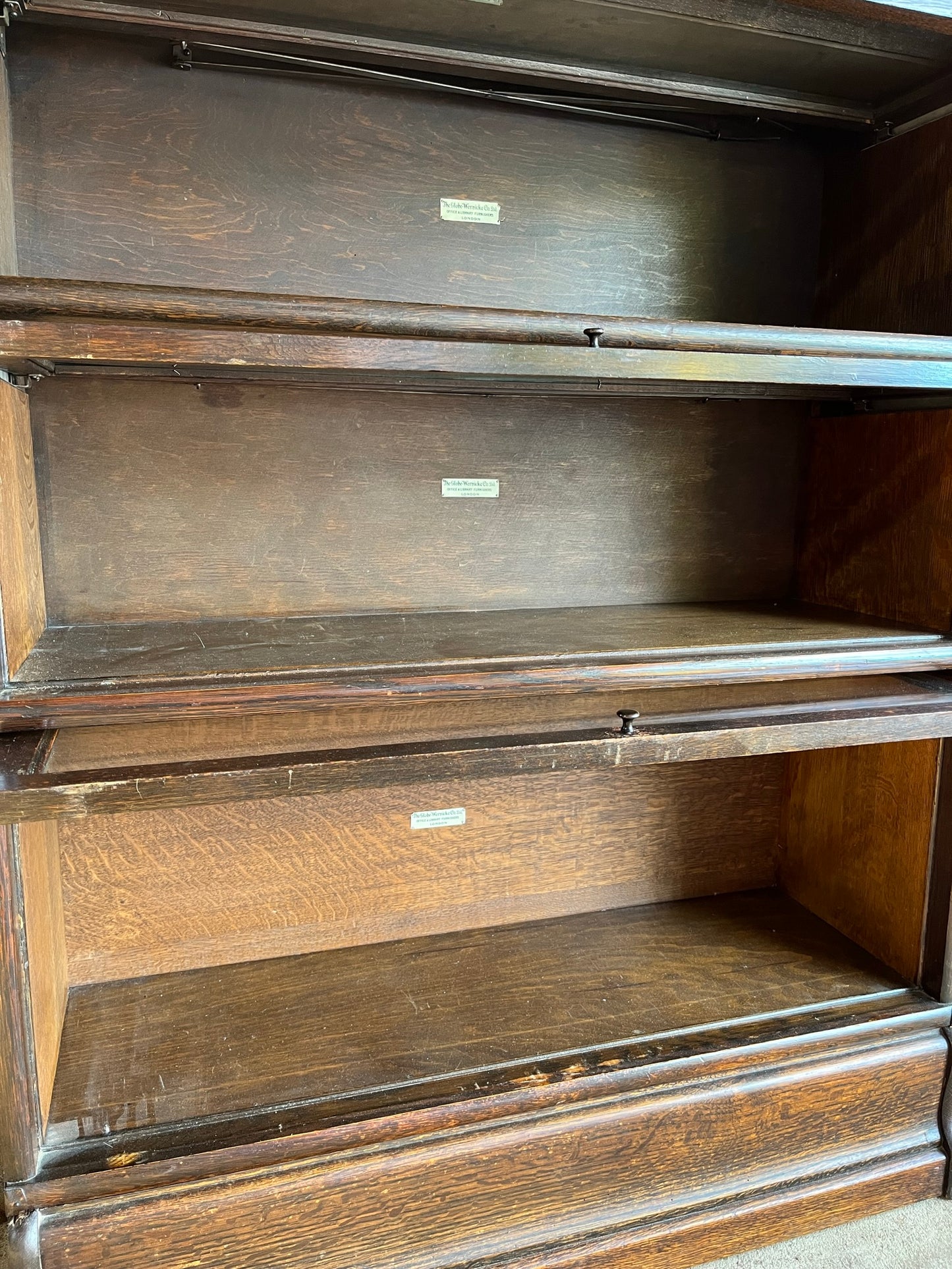 Globe Wernicke stacking barristers bookcase.