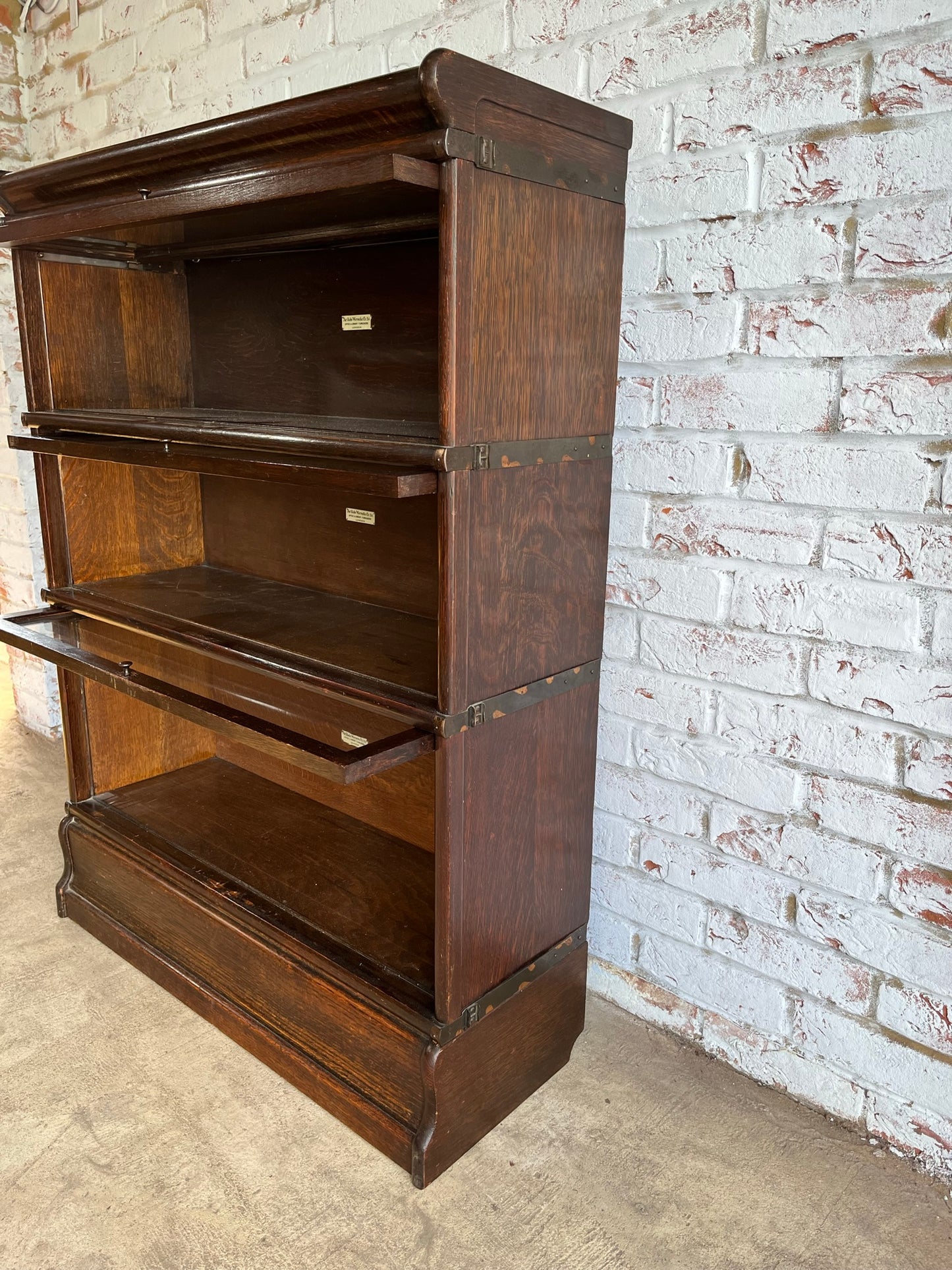 Globe Wernicke stacking barristers bookcase.