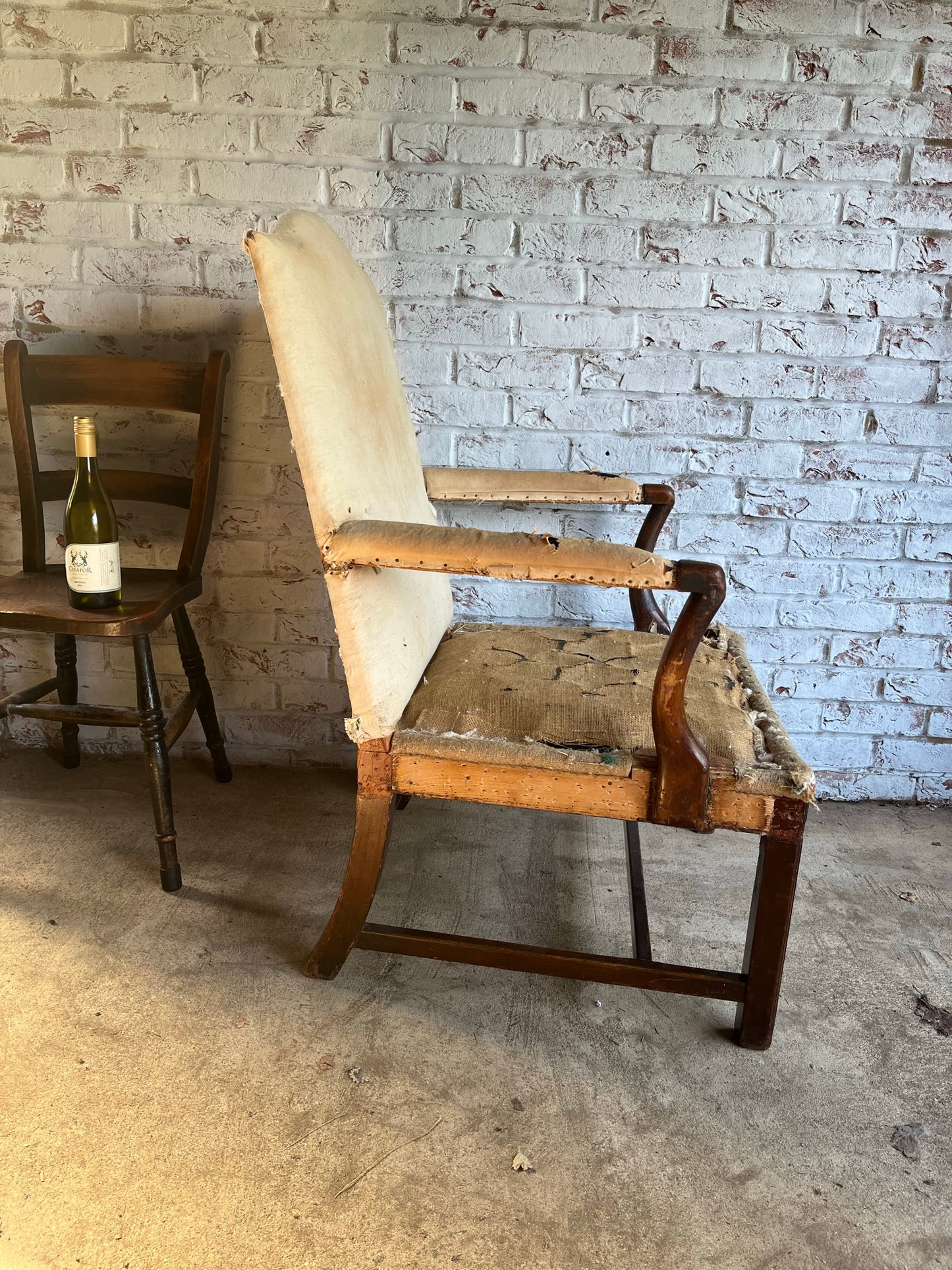 Large Georgian armchair.