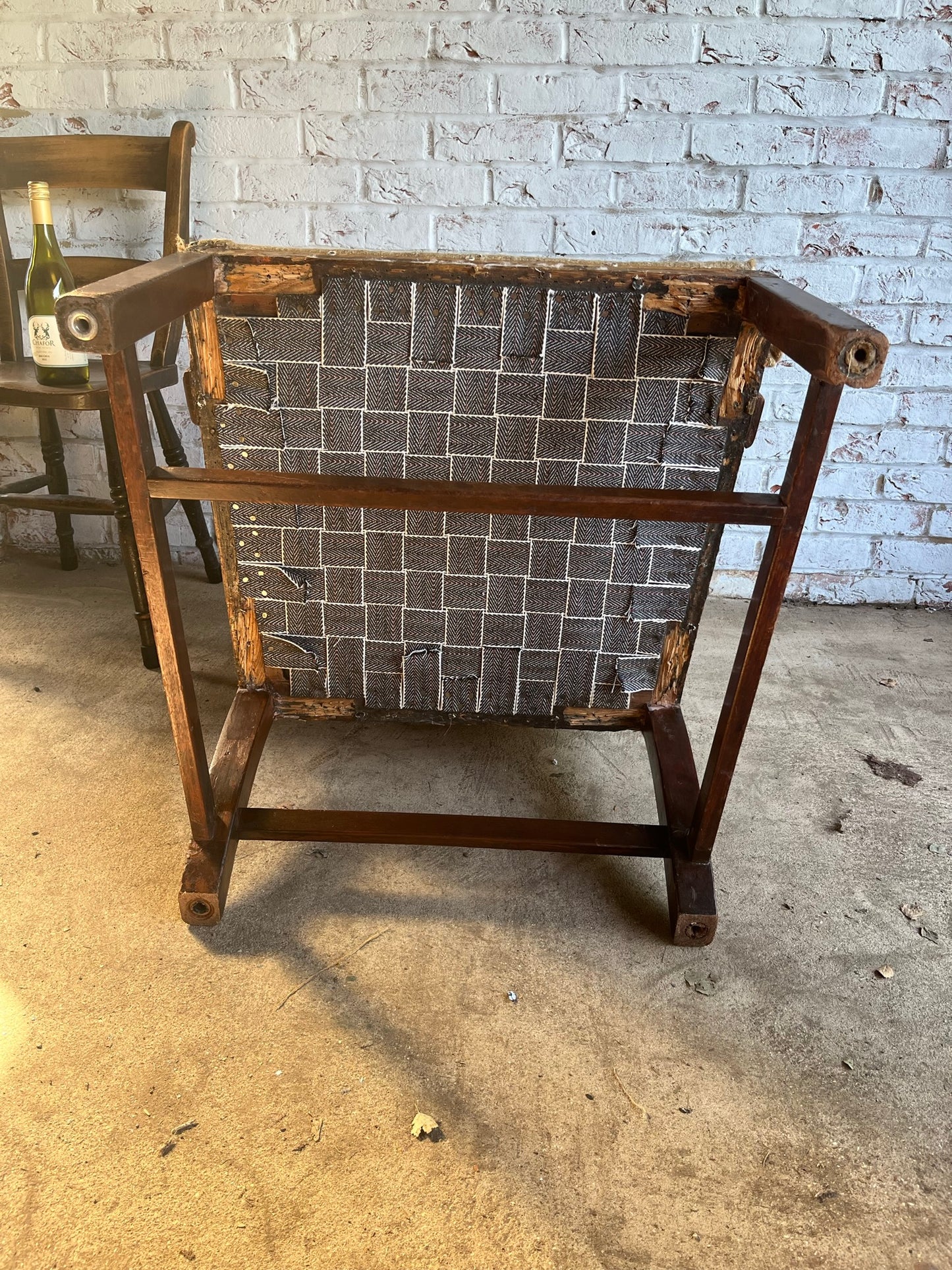 Large Georgian armchair.
