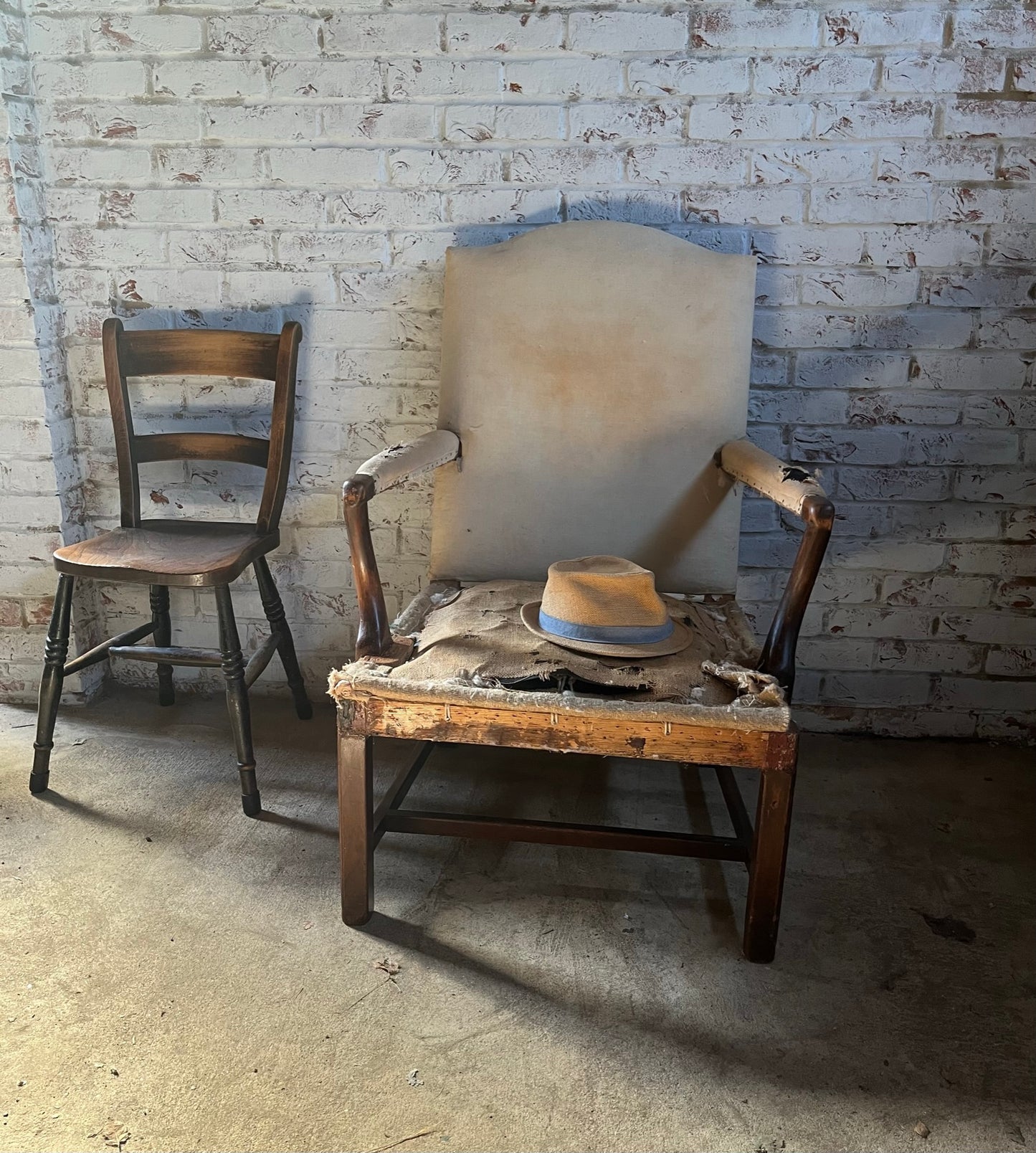 Large Georgian armchair.