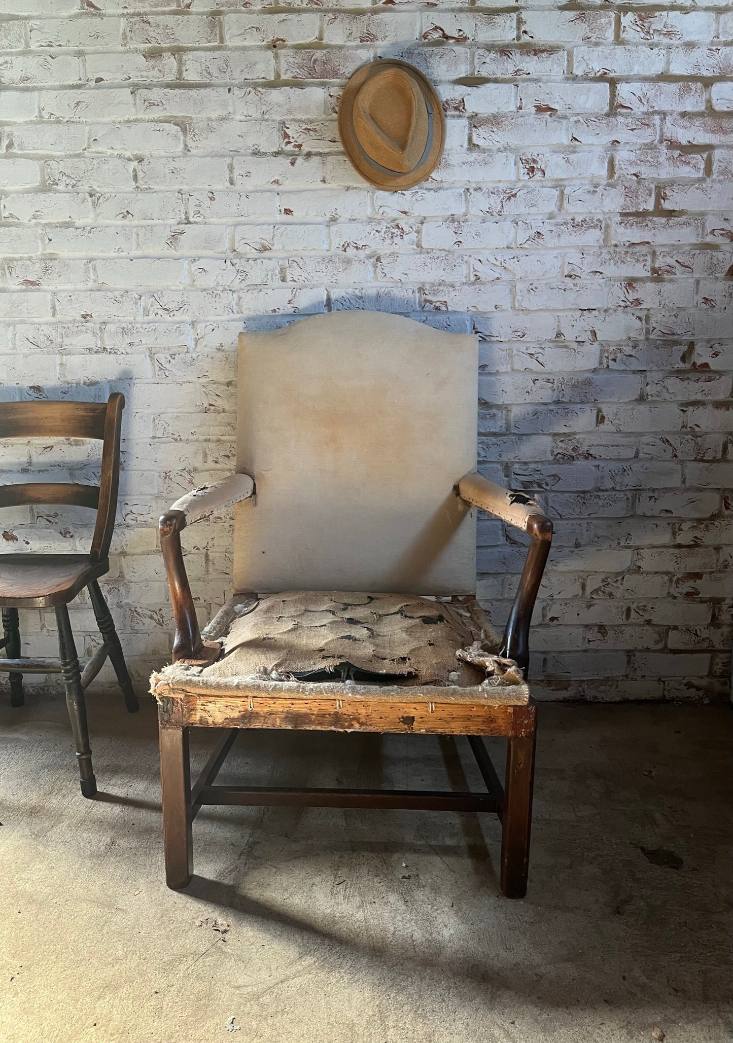 Large Georgian armchair.