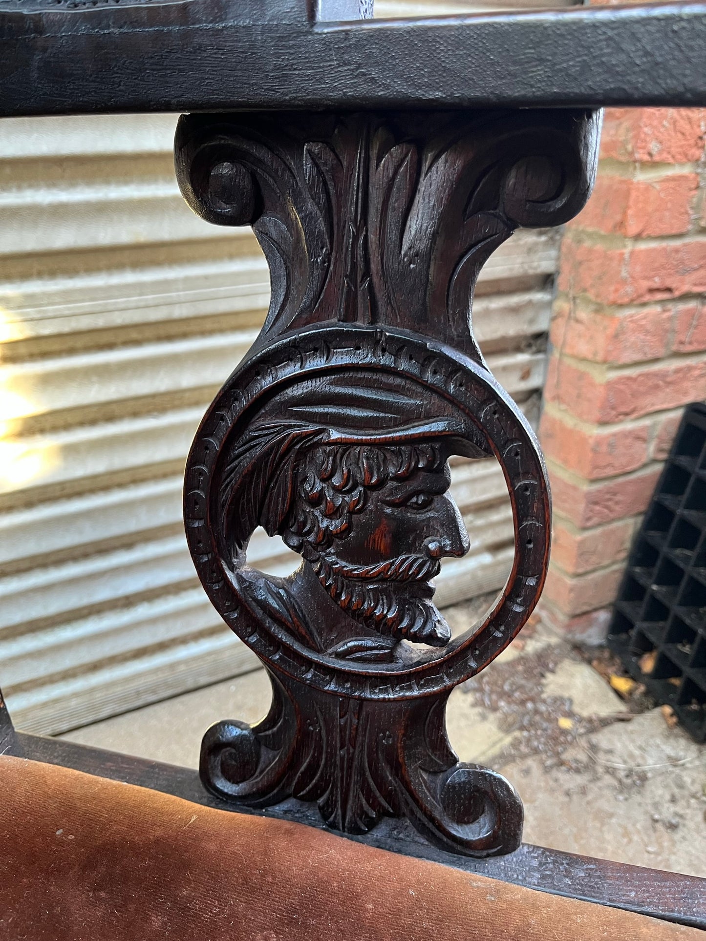 C19th bobbin corner chair.