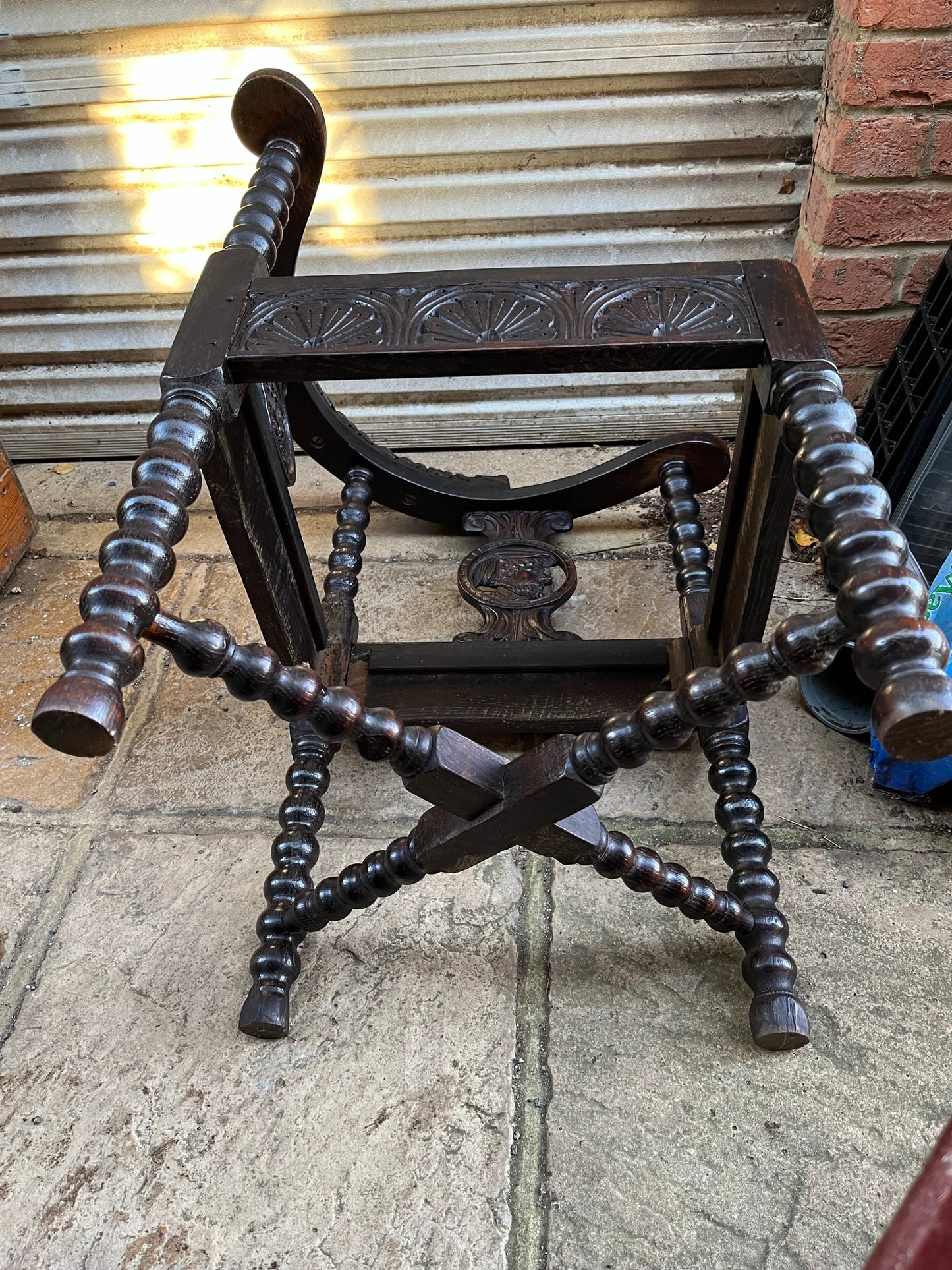 C19th bobbin corner chair.