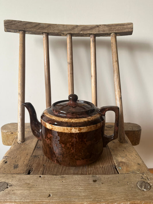 Large antique/vintage Irish teapot from Esker Monastery, Athenry.