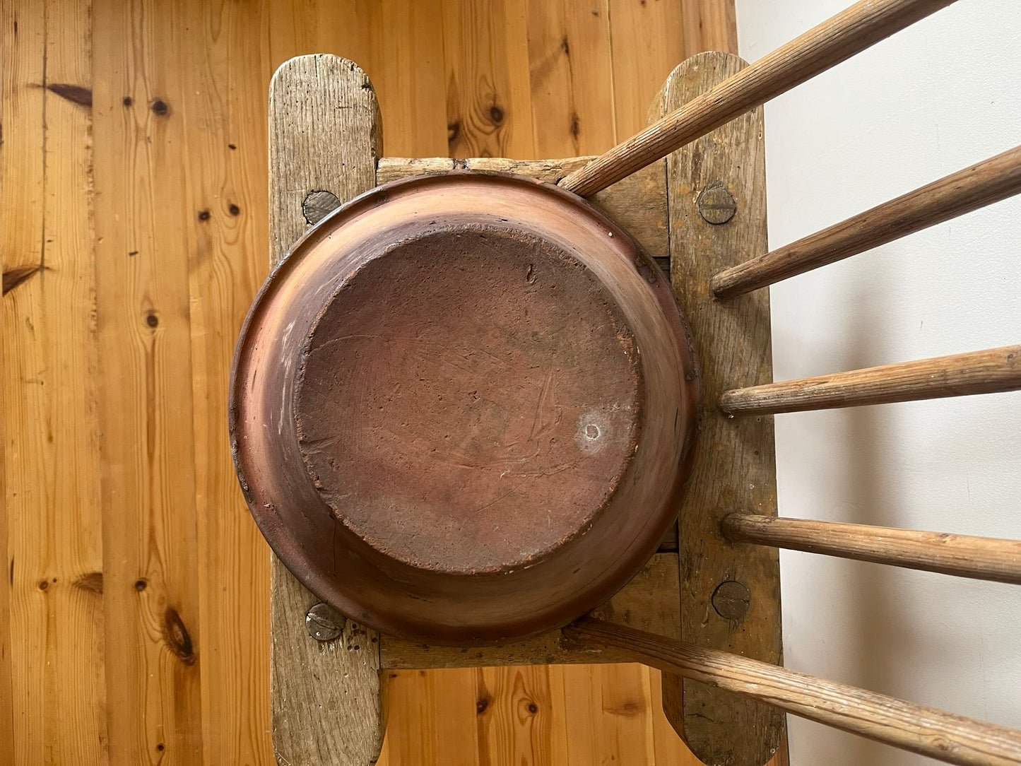 Large 'Coalisland' Irish vernacular dairy bowl.