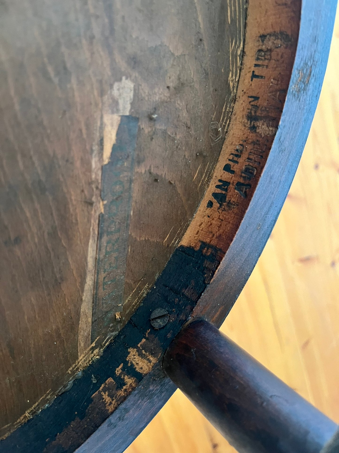 Early bentwood bistro/cafe chair, with label and stamped.