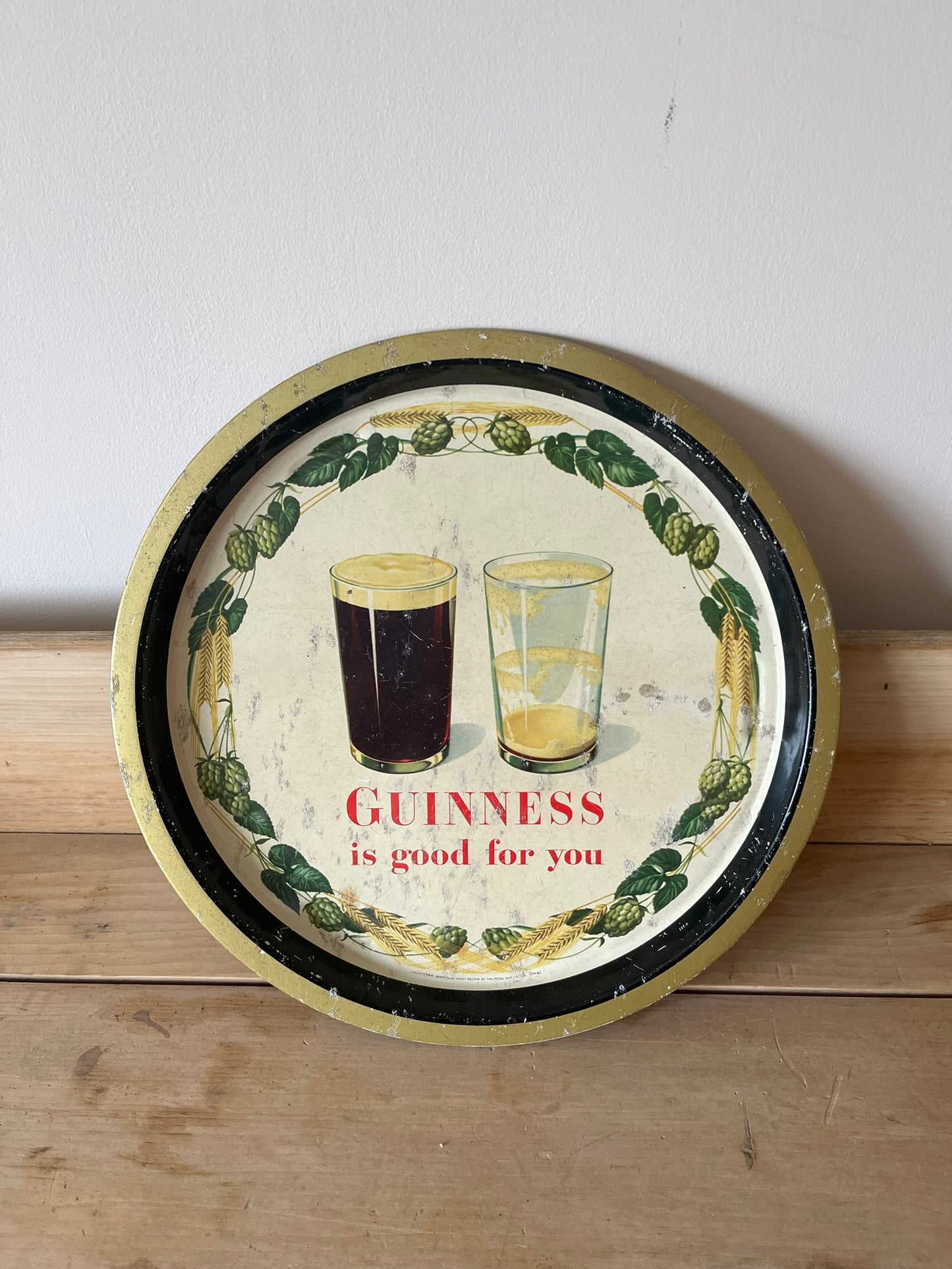Vintage Guinness advertising tray.