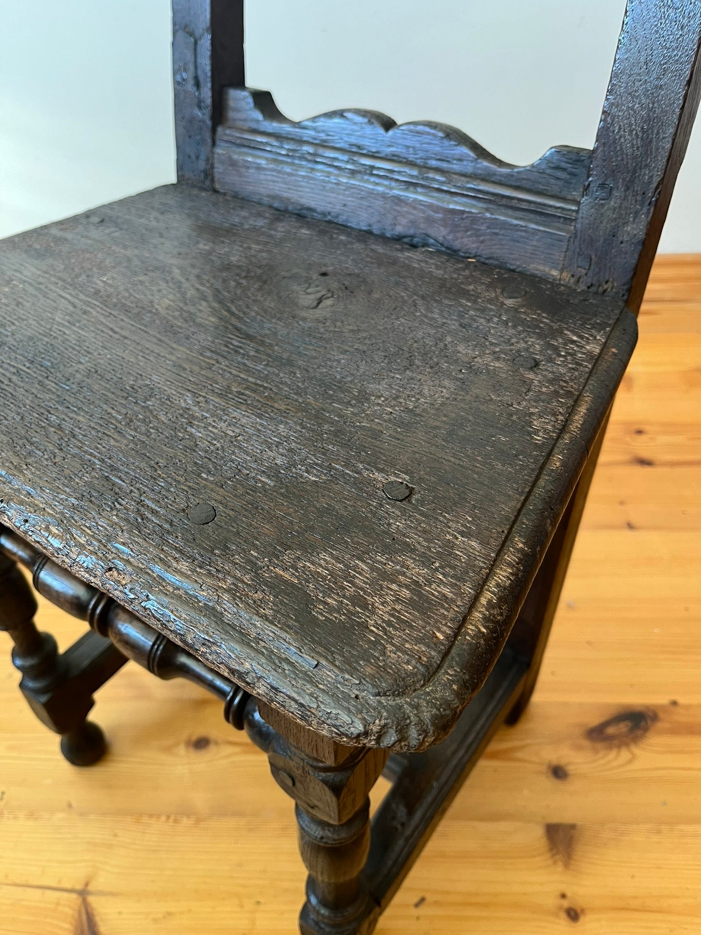 17th century French nun's chair.
