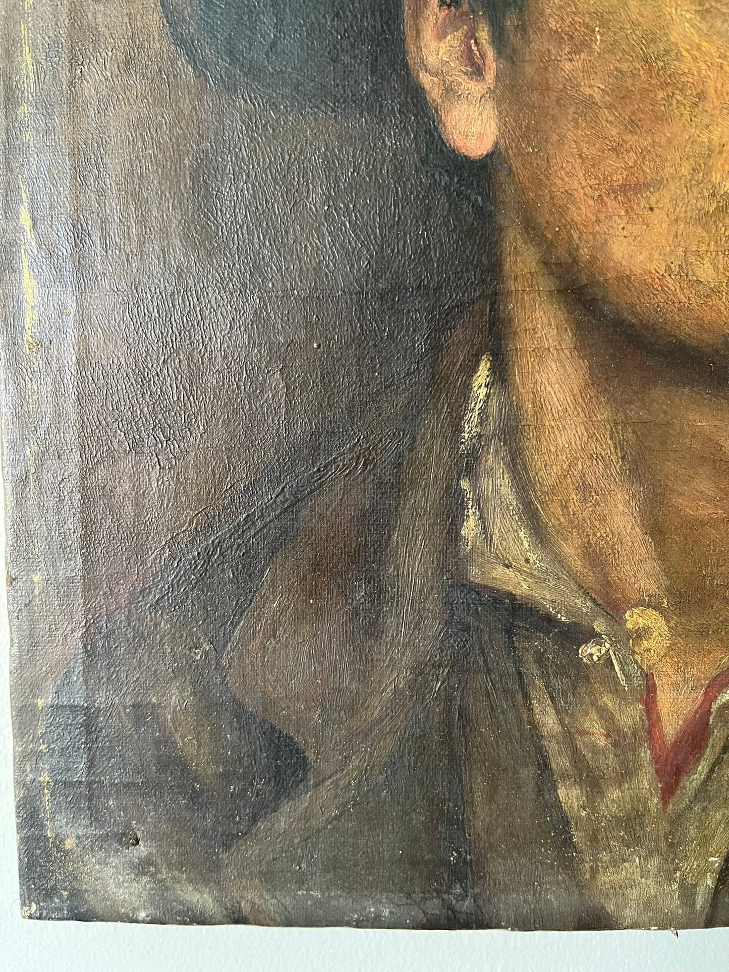 19th century oil painting of a young man.