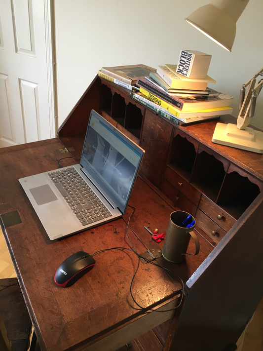 18th century oak bureau