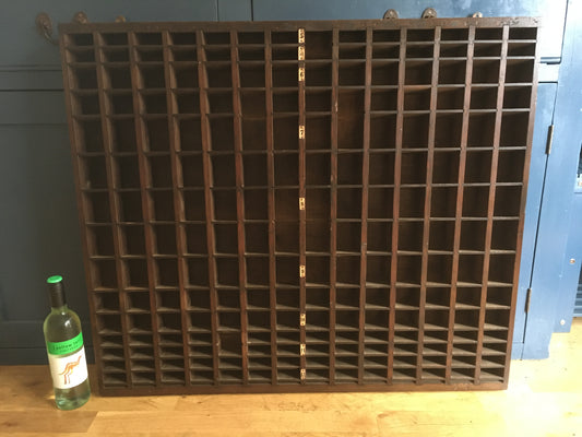 Industrial wooden storage pigeon holes