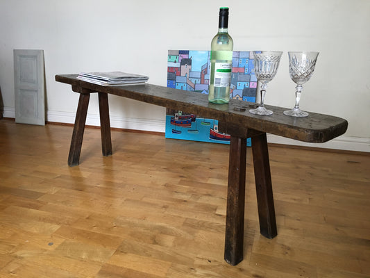 19th century oak bench