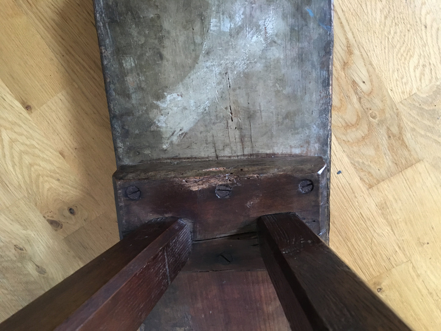 19th century oak bench