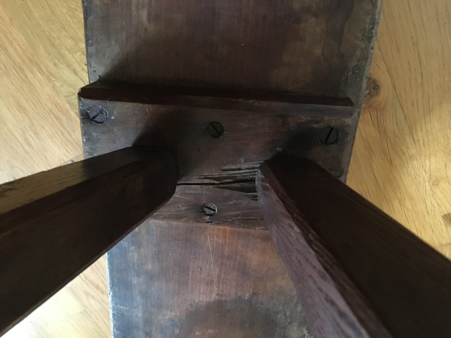19th century oak bench