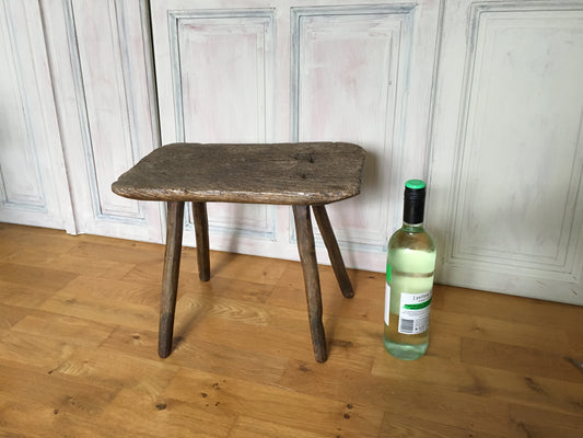 19th century work or milking stool