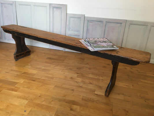 Victorian pine bench