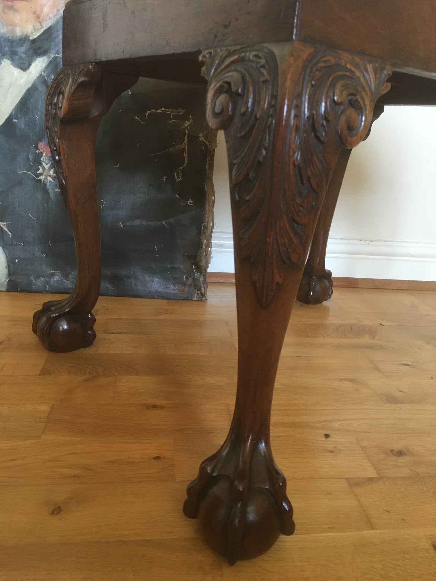 19th century George II-style footstool