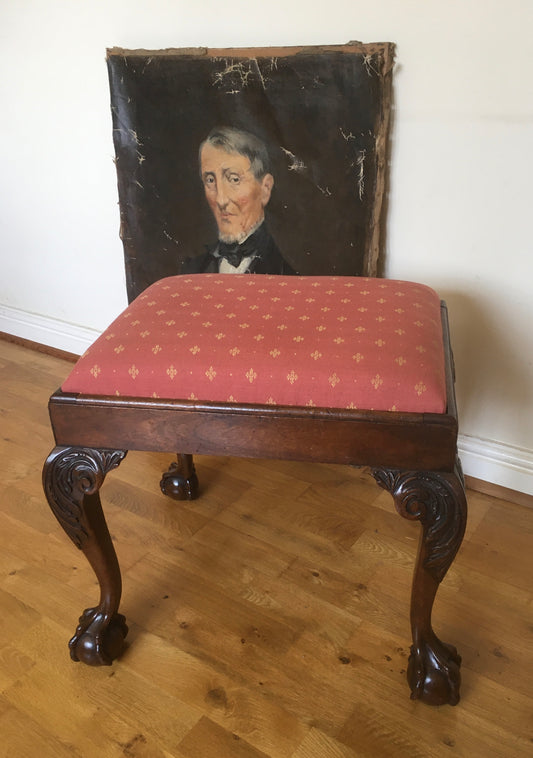 19th century George II-style footstool