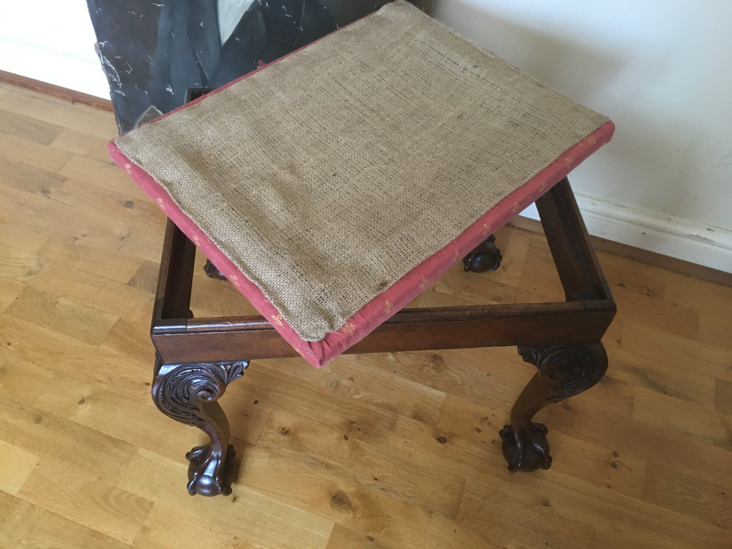 19th century George II-style footstool