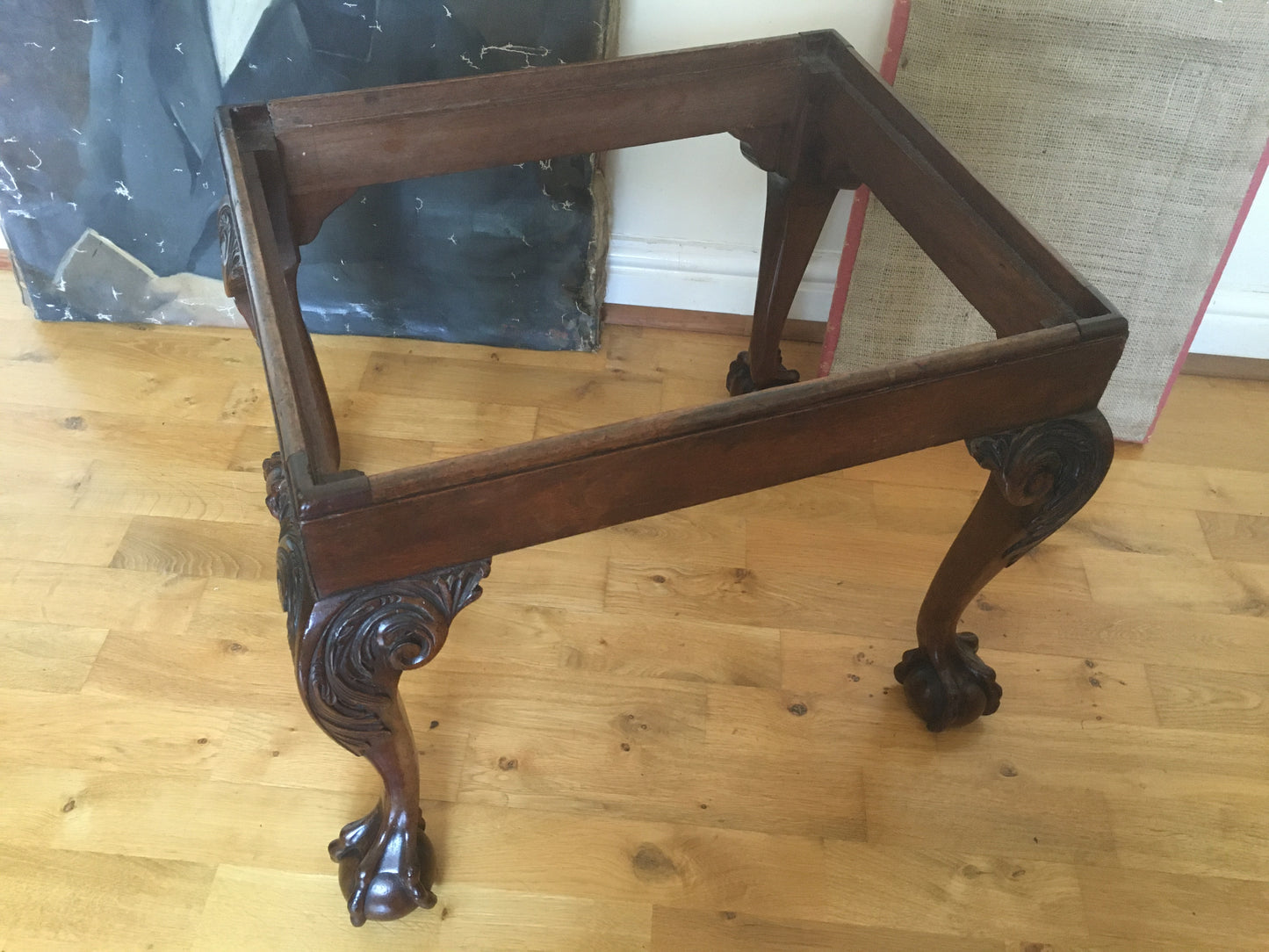 19th century George II-style footstool