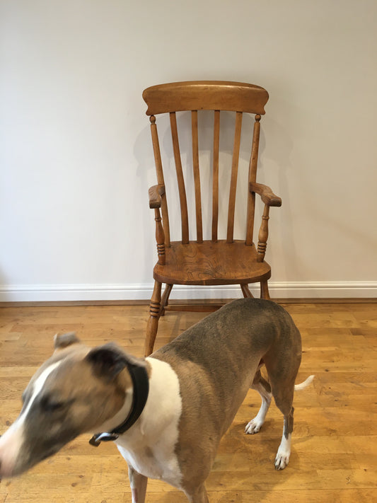 Victorian Windsor lath-back armchair