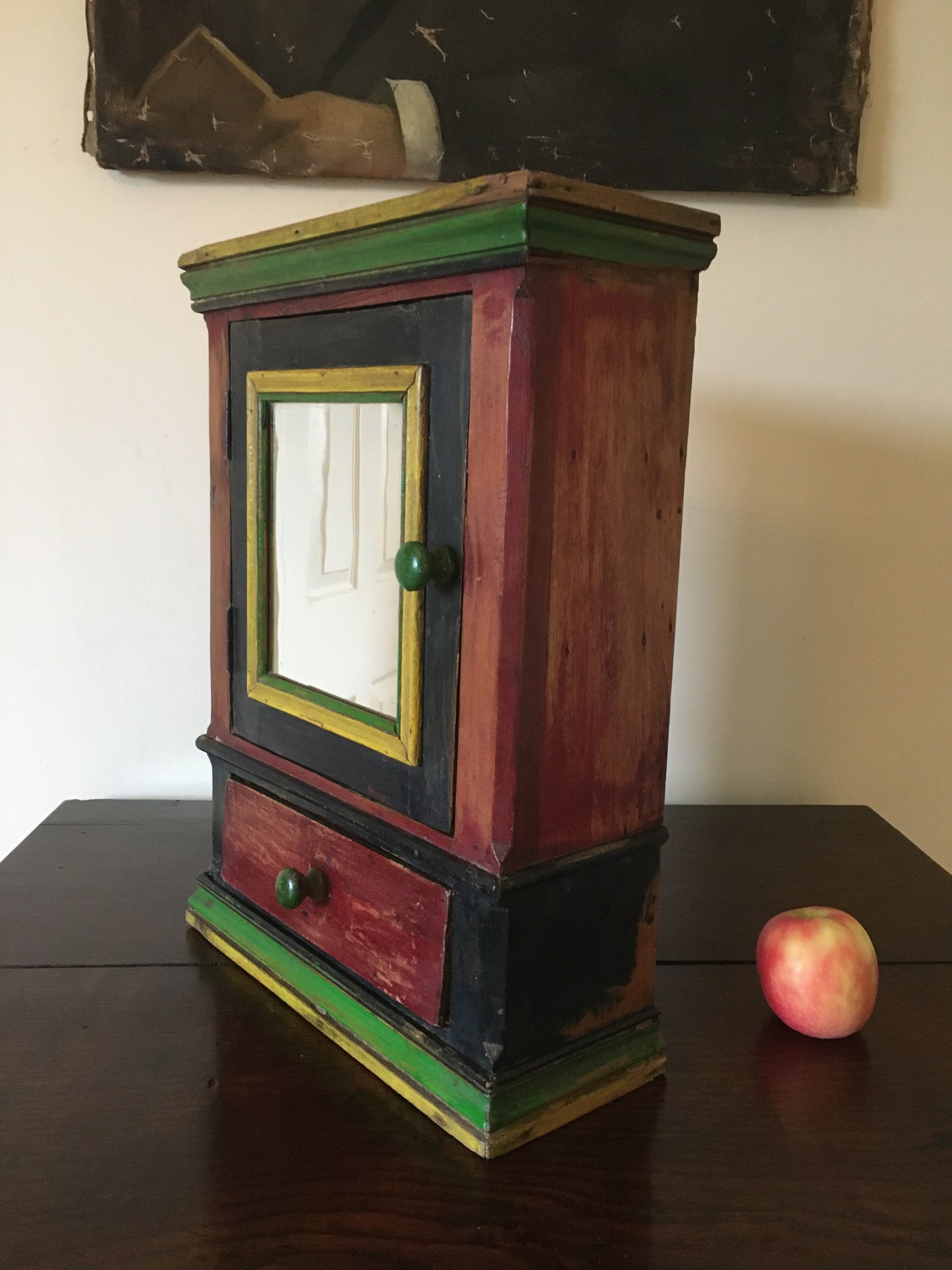 Late 19th century/early 20th century painted cabinet.