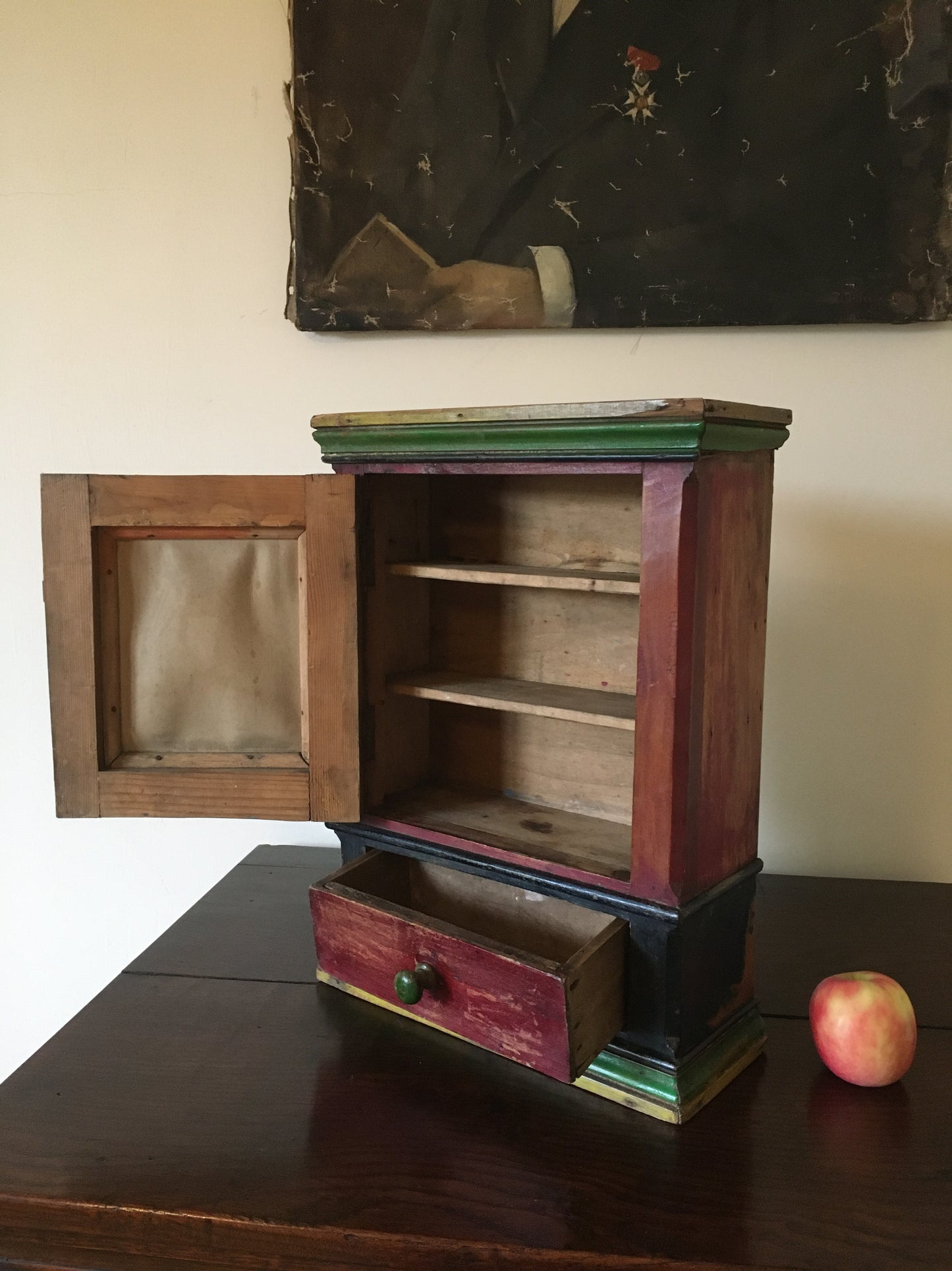 Late 19th century/early 20th century painted cabinet.