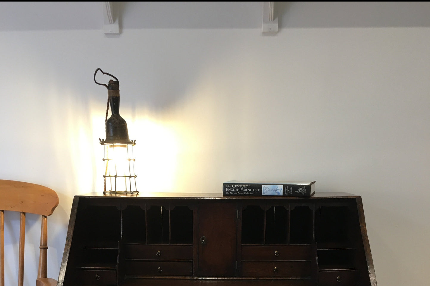 Vintage converted inspection lamp