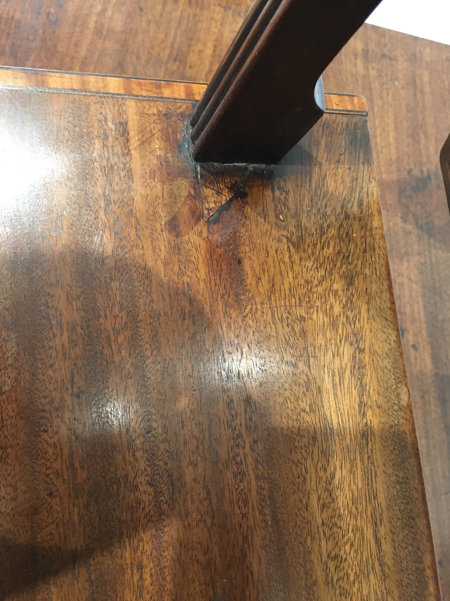 Large late 18th century George III mahogany dressing or toilet mirror