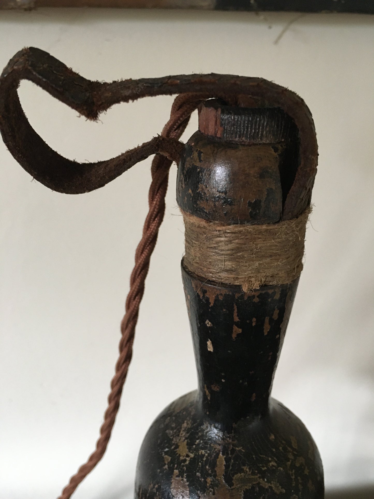 Vintage converted inspection lamp