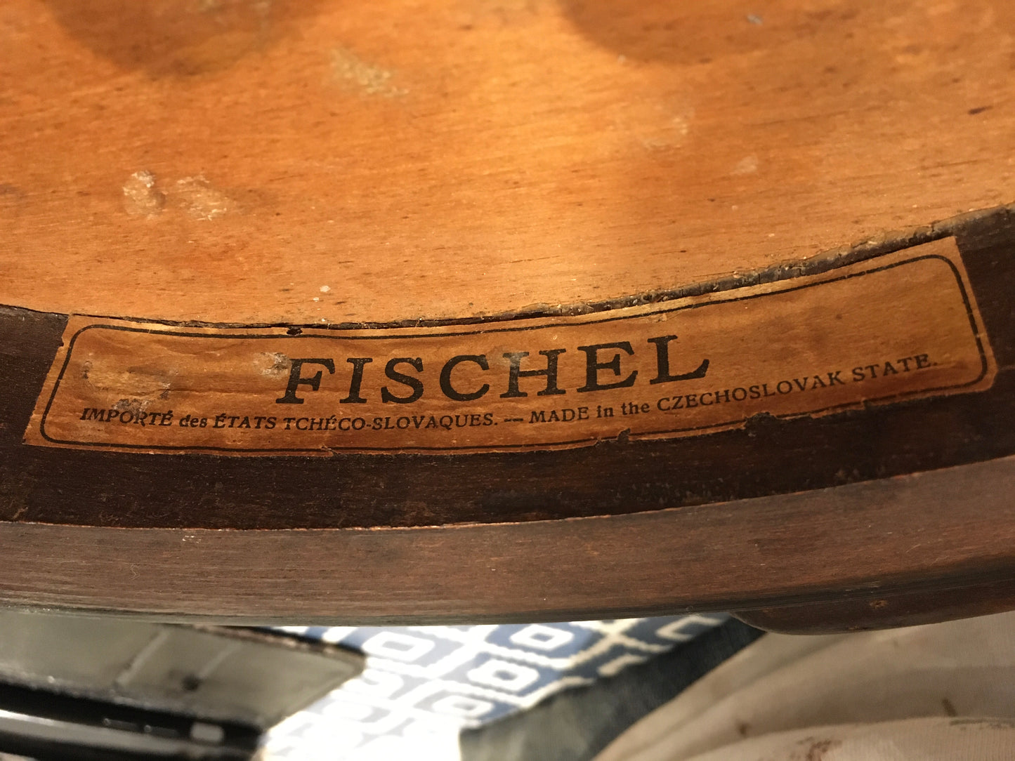 1920s bentwood carver chair by Fischel.