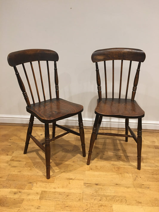 Pair of late 19th century Windsor chairs.