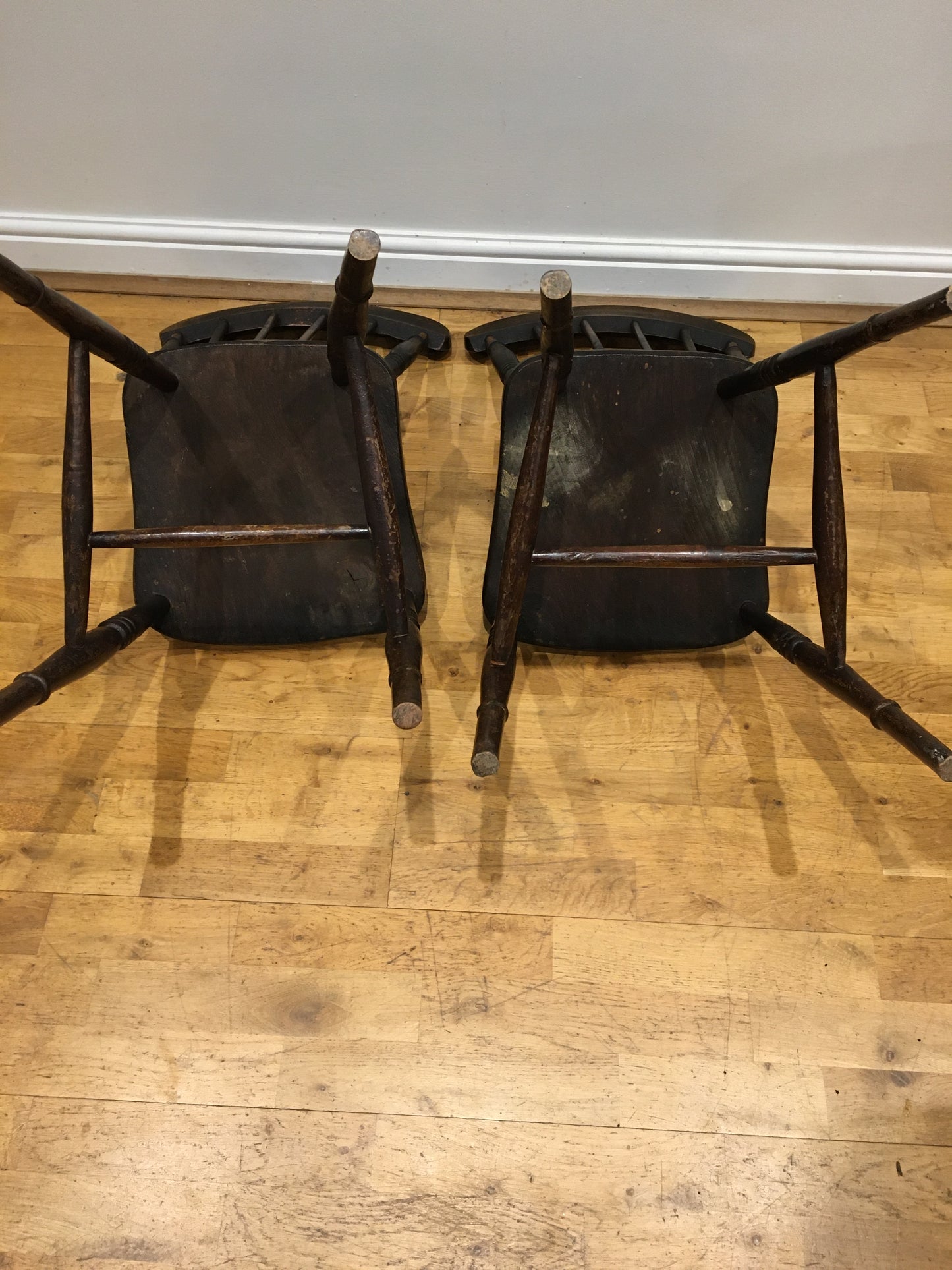 Pair of late 19th century Windsor chairs.
