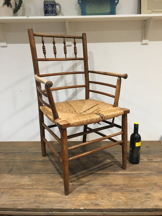 Fine 19th century Sussex armchair.