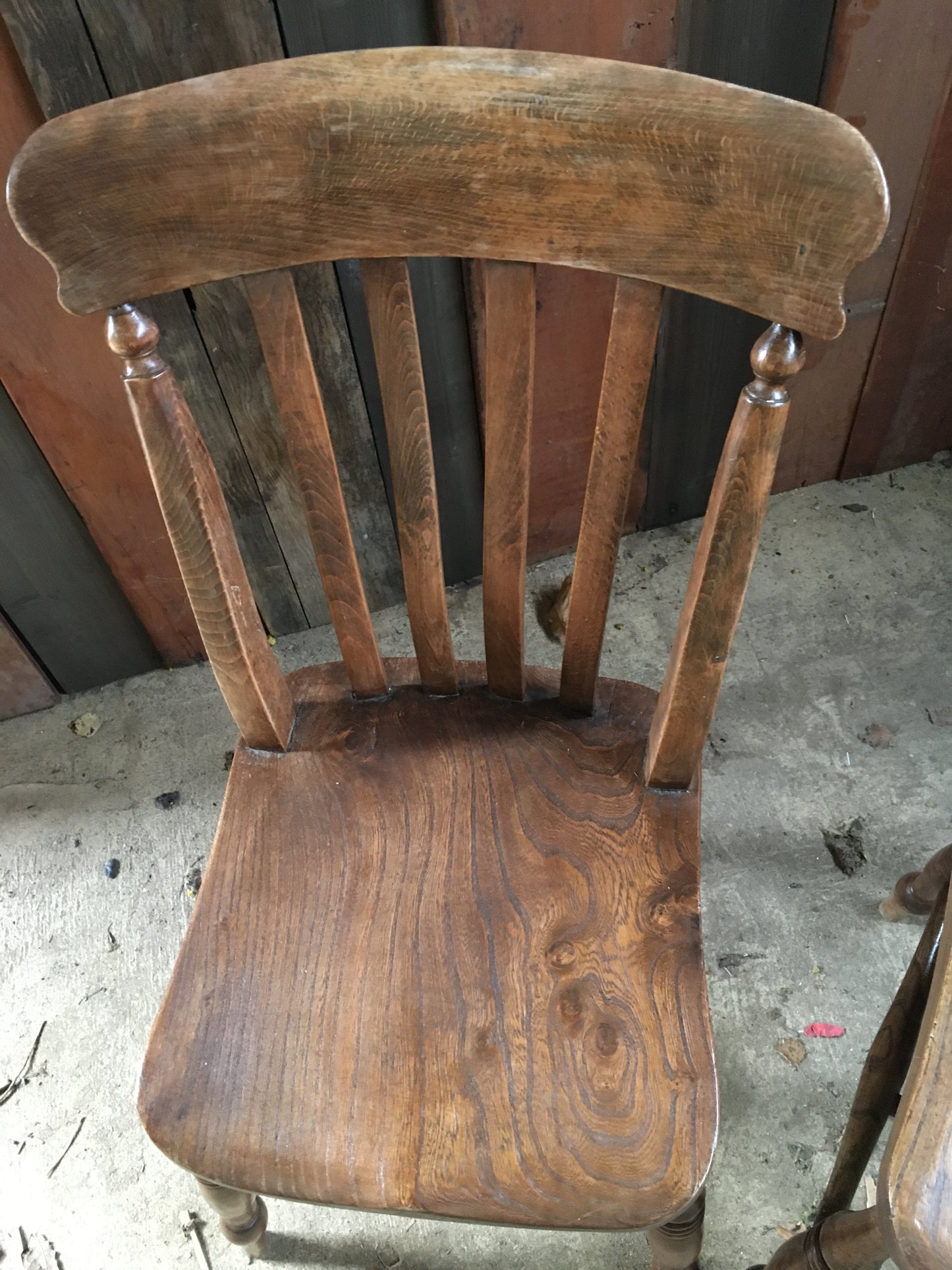 Pair of Windsor country kitchen chairs