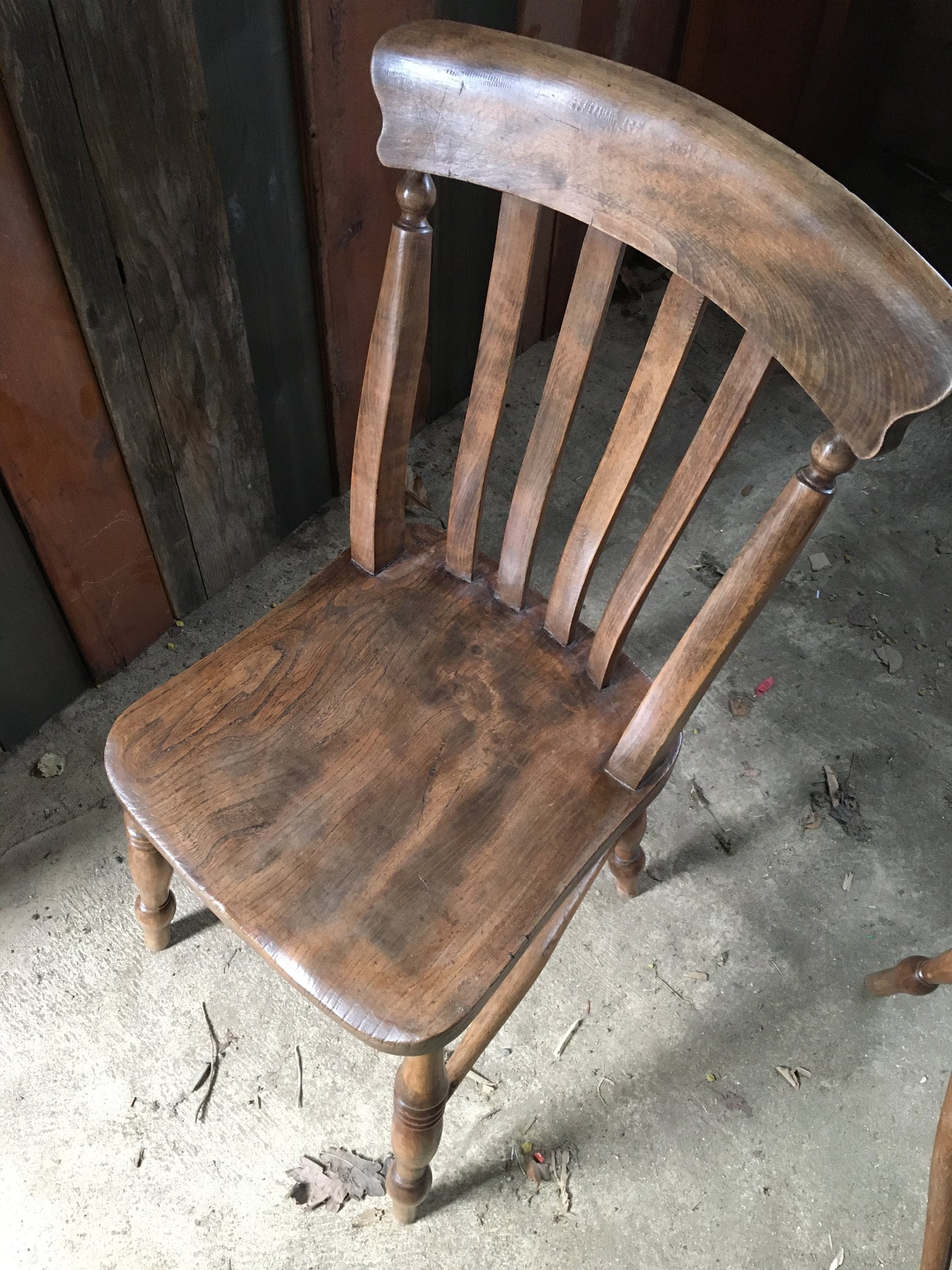 Pair of Windsor country kitchen chairs