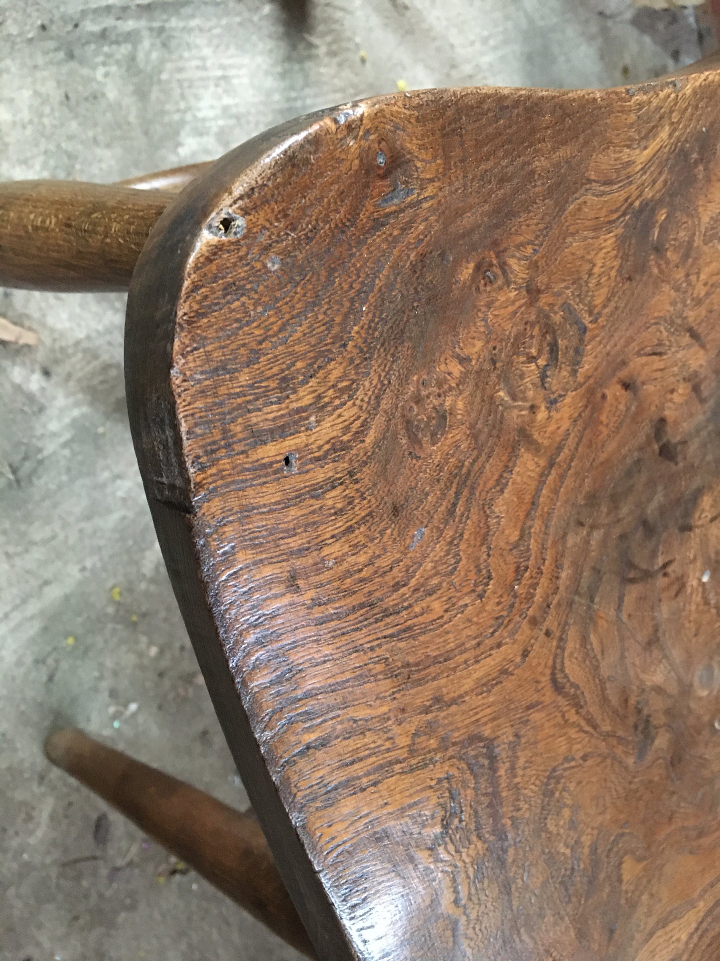 Pair of Windsor country kitchen chairs