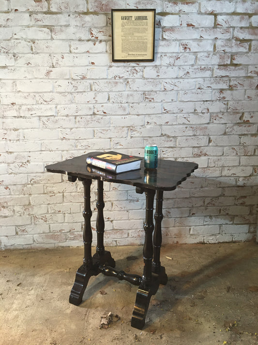 Late 19th century Japanese black lacquer table.