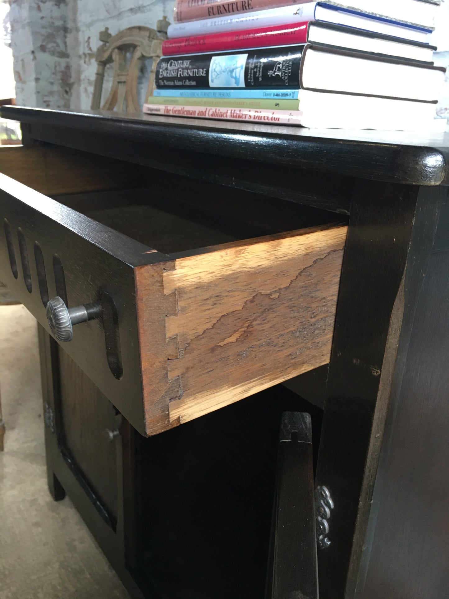 Vintage oak cabinet or cupboard.