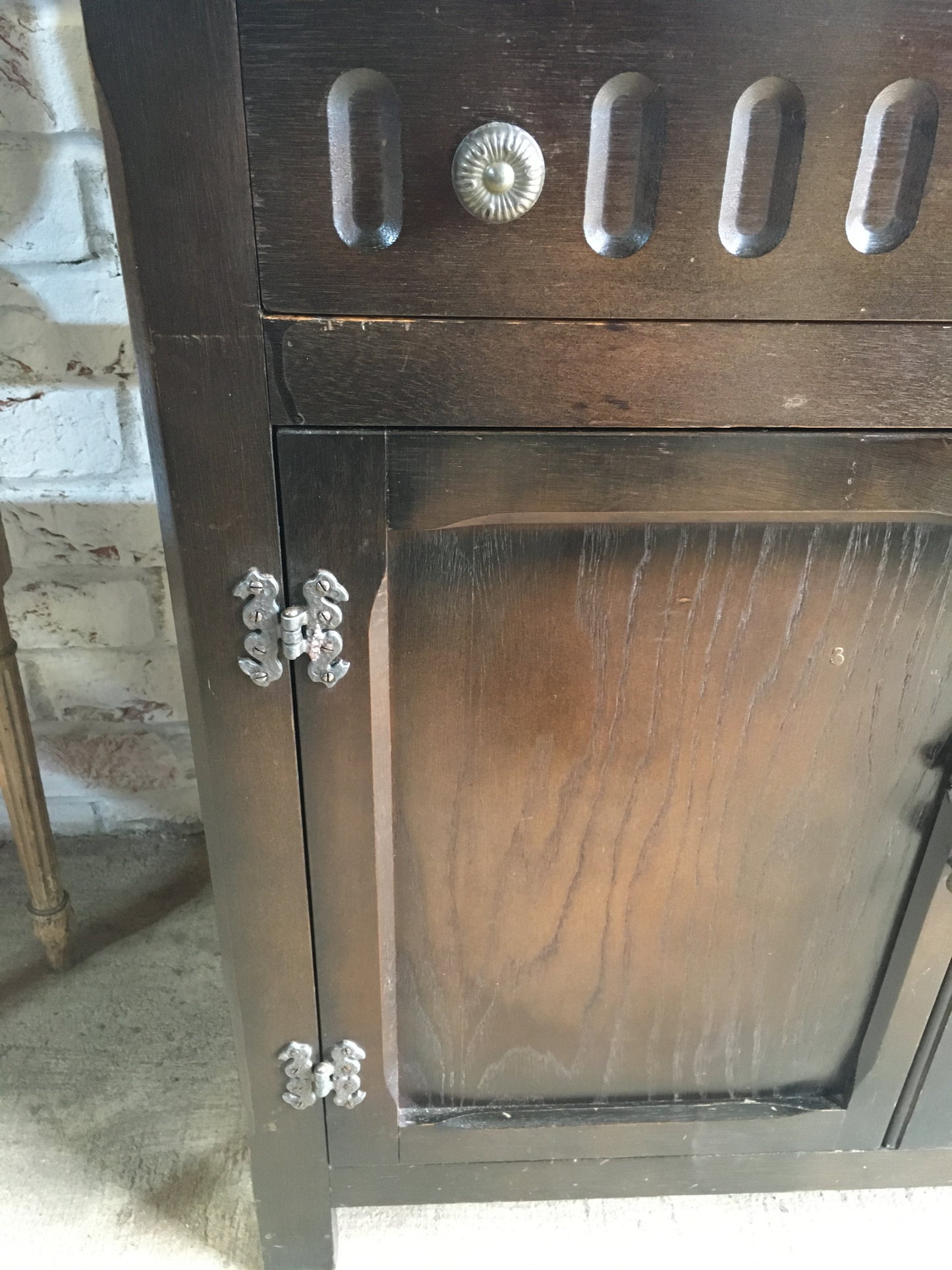 Vintage oak cabinet or cupboard.