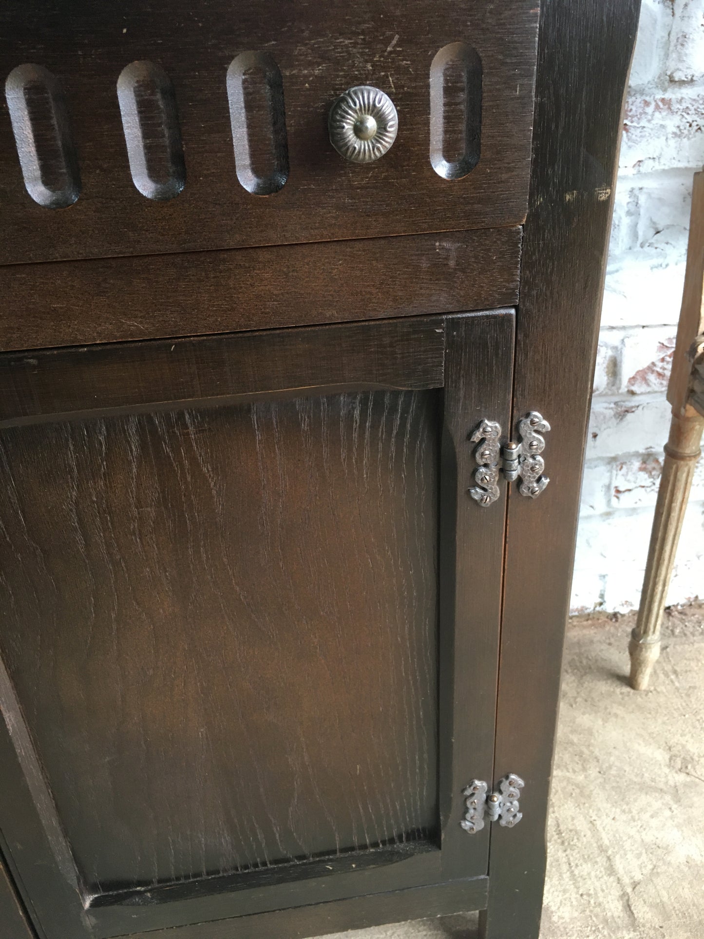 Vintage oak cabinet or cupboard.