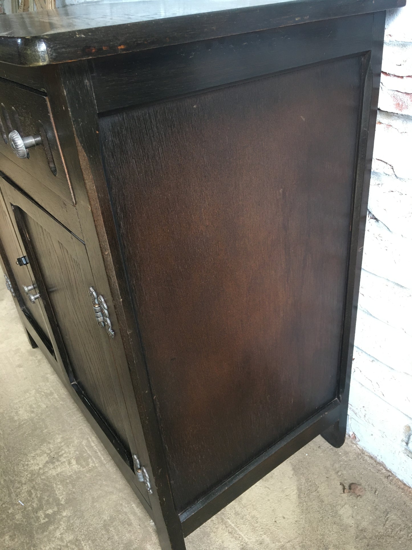 Vintage oak cabinet or cupboard.