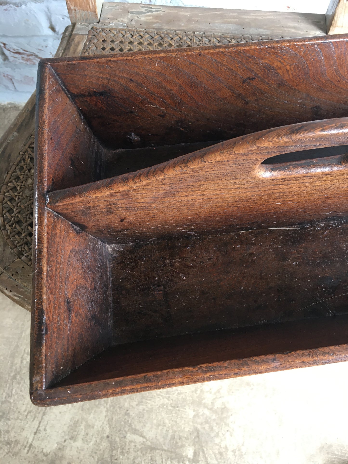 Early 20th century housekeeper's/cutlery tray.