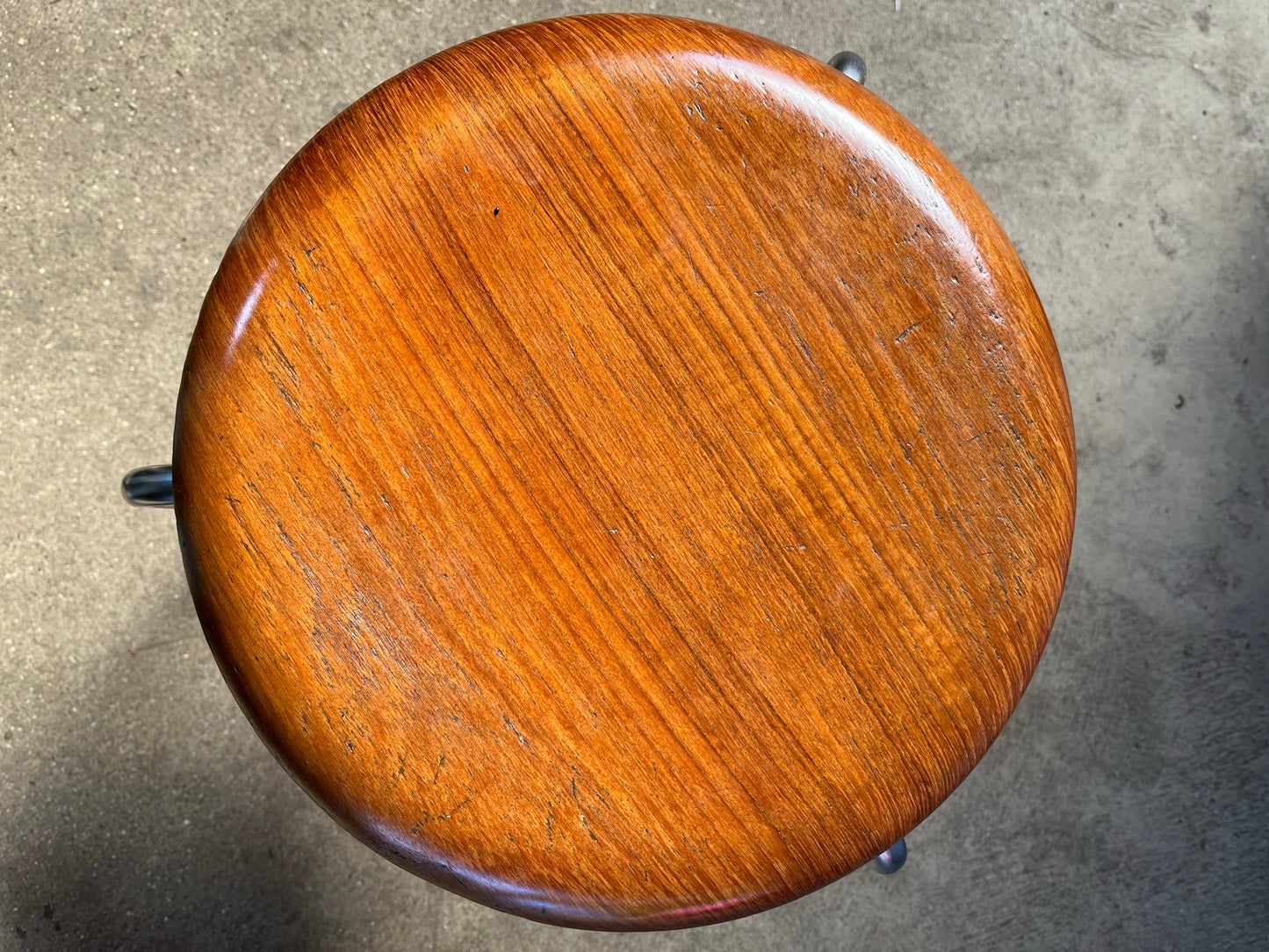 Pair of teak 1967 'Dot' stools, by Arne Jacobsen for Fritz Hansen.